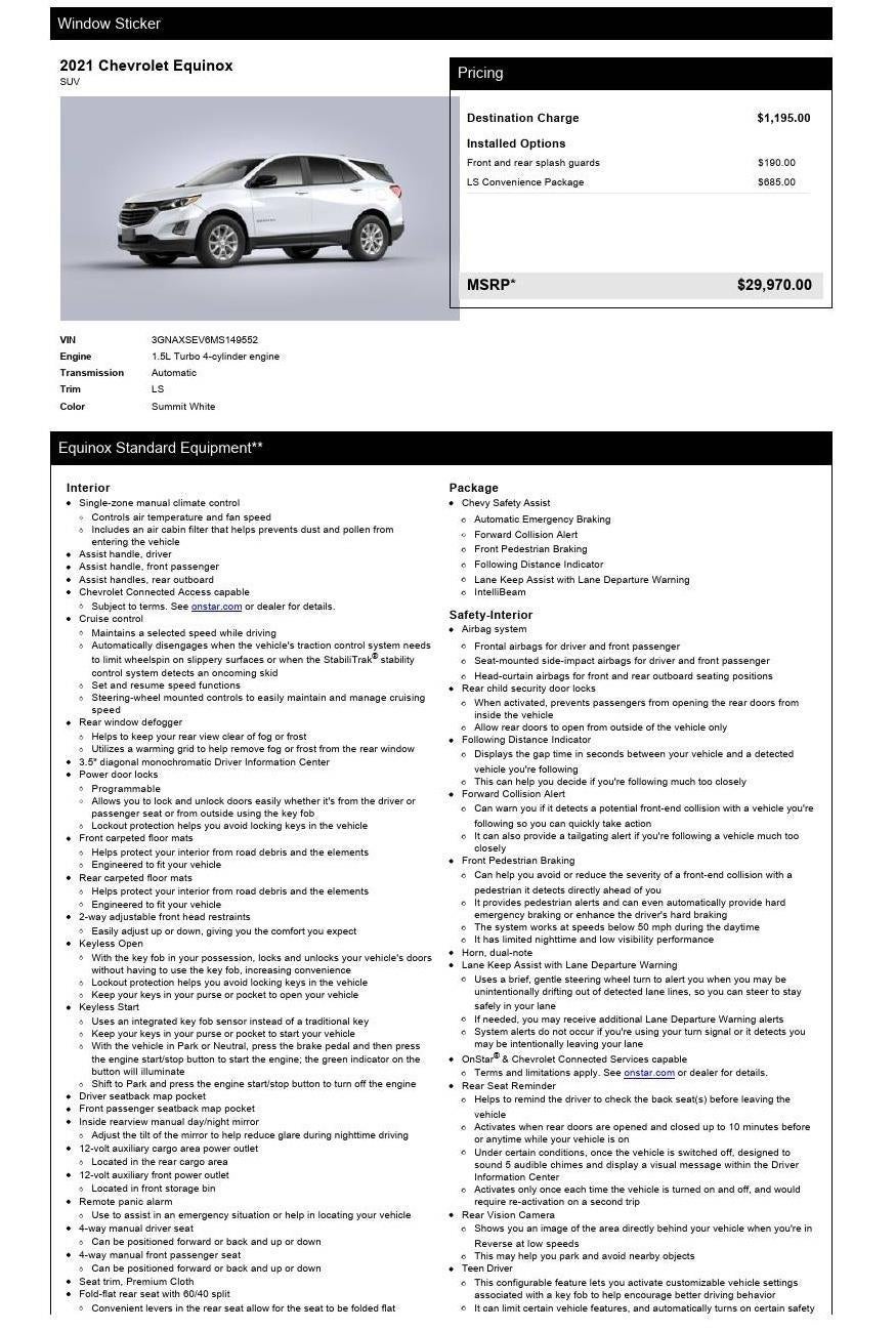 2021 Chevrolet Equinox LS